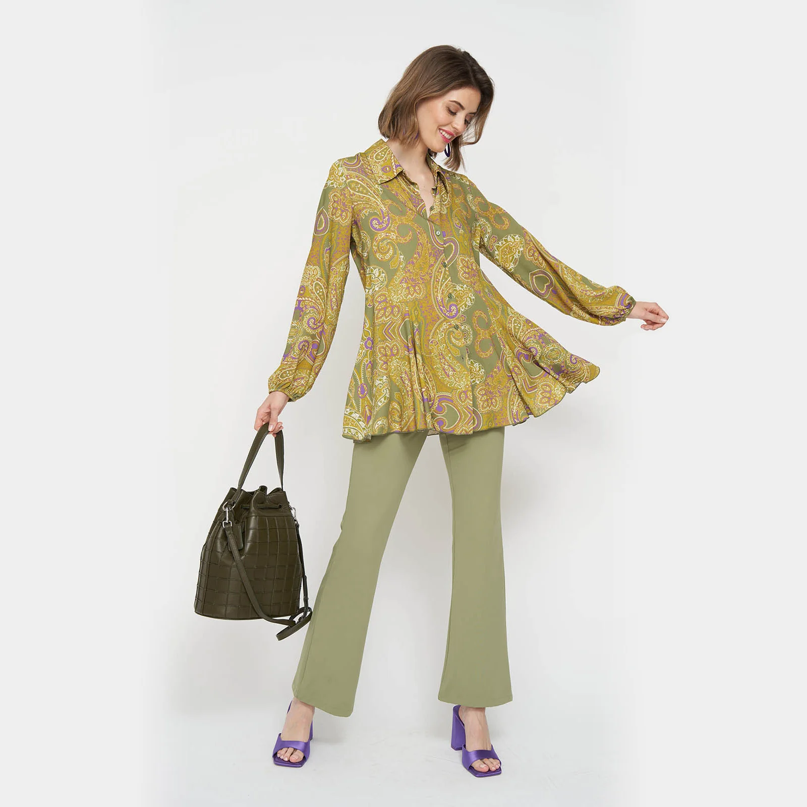 Jet Set Bucket Olive - Image 7