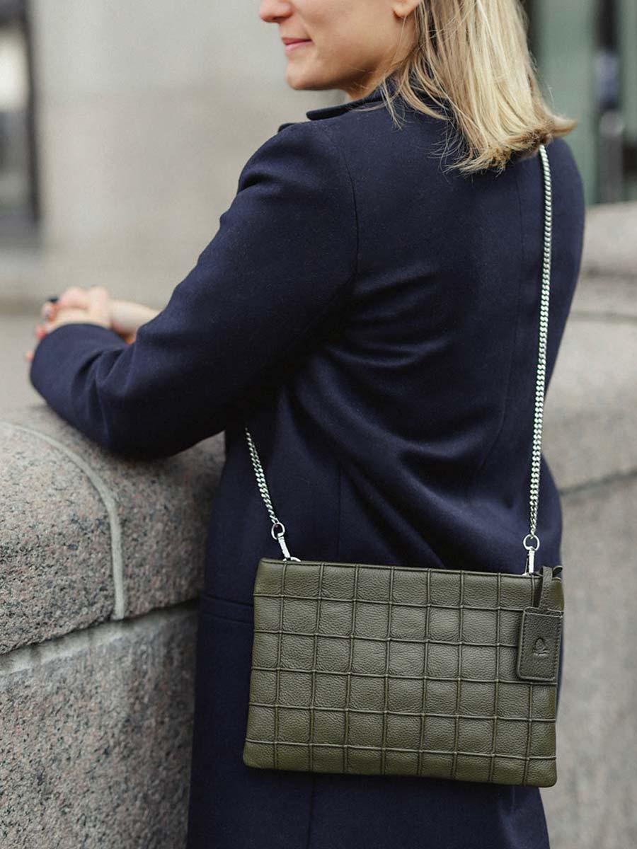 Grace Clutch Olive - Image 6