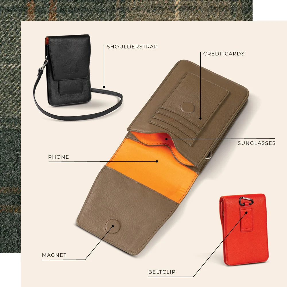 Phone Bag Cognac - Image 6