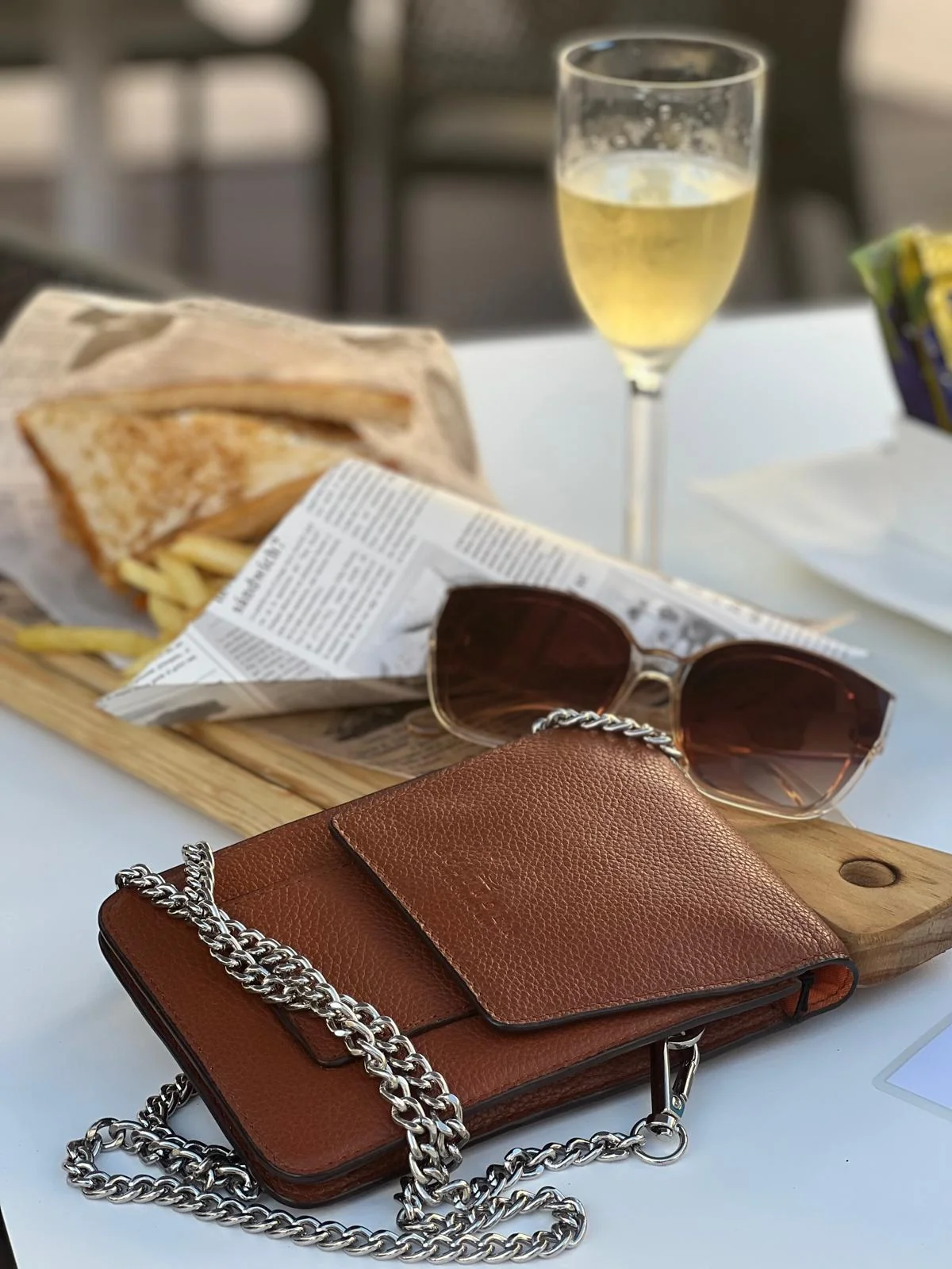 Phone Bag Cognac - Image 8
