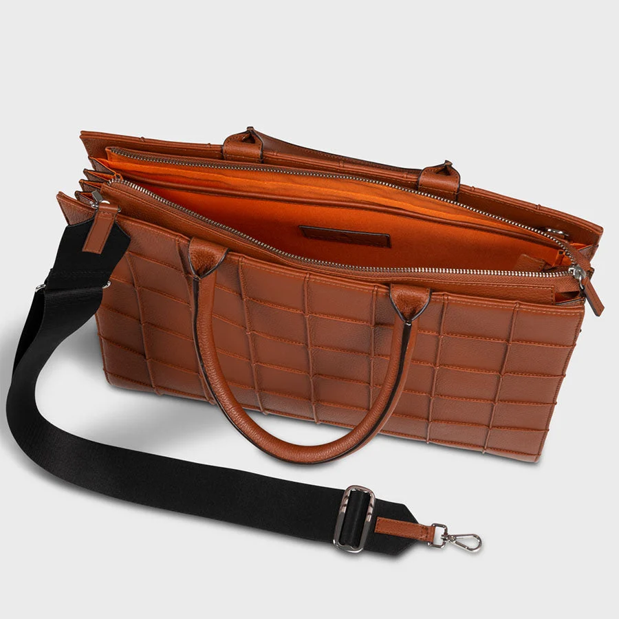 Sofia Briefcase Cognac - Image 2