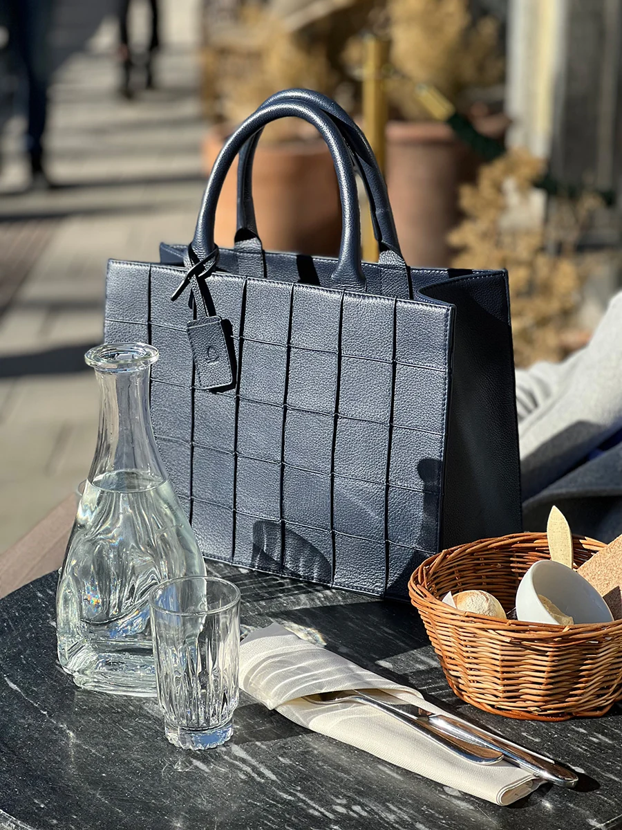 Sofia Mini Tote Blue - Image 6