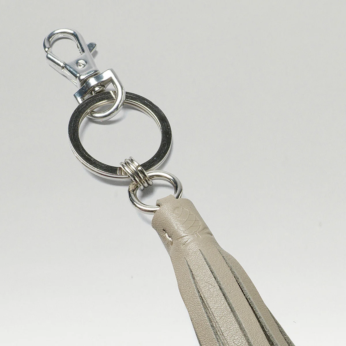 Tassle Key Ring Grey - Image 2